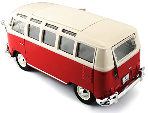 Tavitoys, 1/24 Special VW Samba Blanco y Rojo (31956W/R), Color Crema y Verde (1)