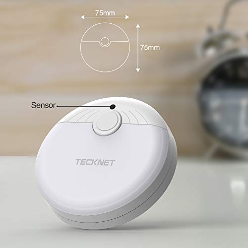 TECKNET Luz Nocturna LED para Escalones con Sensor de Luz Automático, Luz Quitamiedos Infantil para Niños, Enchufe Europeo, Luz Blanco y Suave, Se Fija a Cualquier Sitio