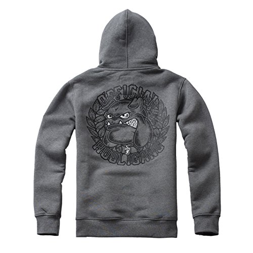 Tex-Ha PG Wear Bulldog Hooligans - Sudadera con capucha, color gris gris M