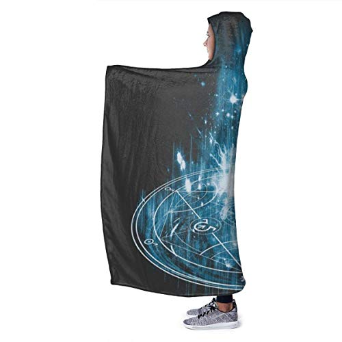 Textiles del hogar Ropa de Cama y Almohadas Mantas Hooded Blanket Syncing Ship Please Wait Super Soft Fleece Flannel Throw Blanket Hoodie Fit Bed Sofa Wearable for Kids Women Men