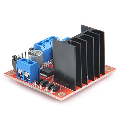 TIMESETL 5 Piezas Puente H Doble L298N Controlador del Motor Placa Motor módulo de accionamiento del Motor Placa controladora del Controlador para Arduino, Accesorio de Receptores de Tráfico TMC