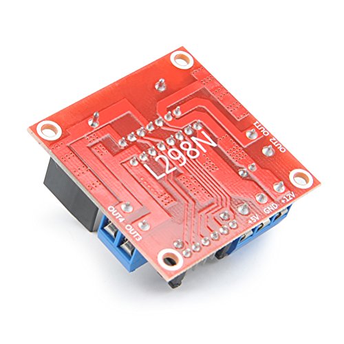 TIMESETL 5 Piezas Puente H Doble L298N Controlador del Motor Placa Motor módulo de accionamiento del Motor Placa controladora del Controlador para Arduino, Accesorio de Receptores de Tráfico TMC