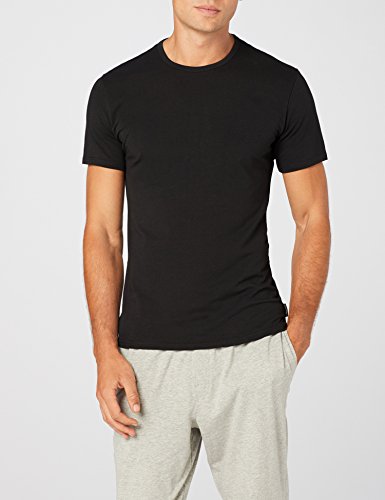 Tommy Hilfiger 2P S/S Crew Neck Camiseta, Negro (Black 001), S para Hombre