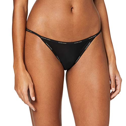 Tommy Hilfiger Bikini String Tanga, Negro (Black 001), 36 (Talla del Fabricante: Small) para Mujer