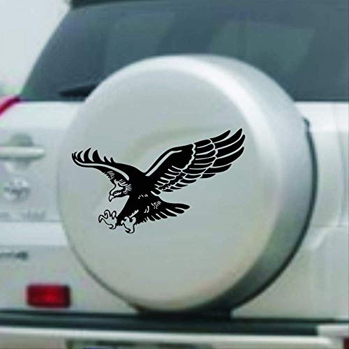 tonywu Coche Pegatina Etiqueta Creative Personalidad Animal Águila Puerta Lateral Tire Reflectante Protector Solar Impermeable Campana De La Etiqueta Listo Neumático Águila Pegatina 50X30CM Un 2PCS