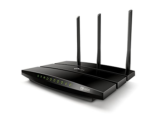 TP-Link Archer C1200 - Router Gigabit inalámbrico de doble banda, 2.4 GHz a 300 Mbps y 5 GHz a 867 Mbps, Gigabit Puerto, USB 2.0, 3 antenas externas de doble banda