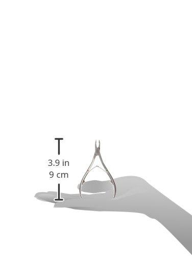 Tweezerman – Cortador mediano cobalto inoxidable para cutícula (quijadas 1/2