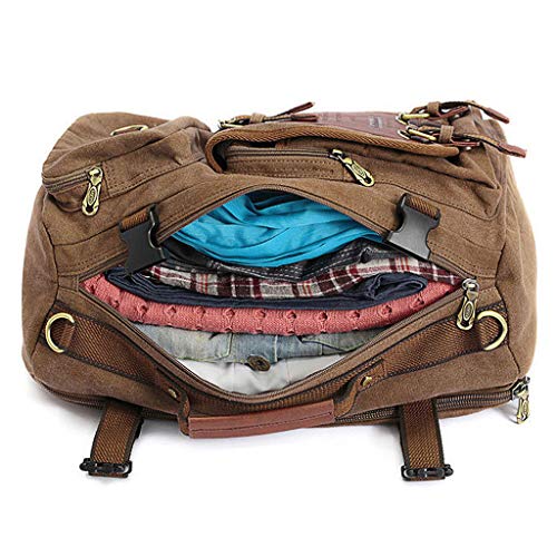 TWIFER Mochila Escolar Mochila de Senderismo Unisex Adulto Multi-Función Bolso de Lona Gran capacidad Mochilas Escolares Juveniles Chicos Chicas Casual 2019 Nuevo Mochila Viaje