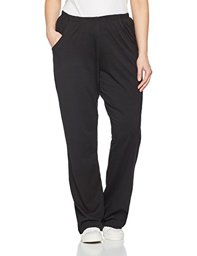 Ulla Popken Hose, Bootcut_64083110 Pantalón, Negro (Schwarz 10), 52-54 para Mujer