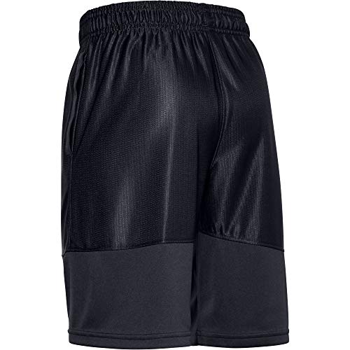 Under Armour Baseline - Pantalones Cortos de Baloncesto para niño, Baseline - Pantalones Cortos de Baloncesto, Niños, Color Negro (001)/Beta, tamaño Youth XS