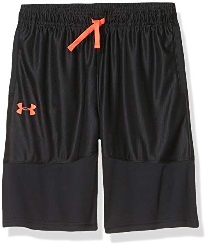 Under Armour Baseline - Pantalones Cortos de Baloncesto para niño, Baseline - Pantalones Cortos de Baloncesto, Niños, Color Negro (001)/Beta, tamaño Youth XS