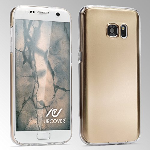 Urcover® Sony Xperia M4 Aqua | Funda Carcasa 360 Grados Ultra Slim Metálico | TPU en Oro | Case Cover Protección Completa Smartphone Móvil Accesorio