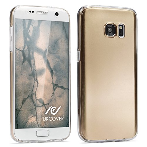 Urcover® Sony Xperia M4 Aqua | Funda Carcasa 360 Grados Ultra Slim Metálico | TPU en Oro | Case Cover Protección Completa Smartphone Móvil Accesorio