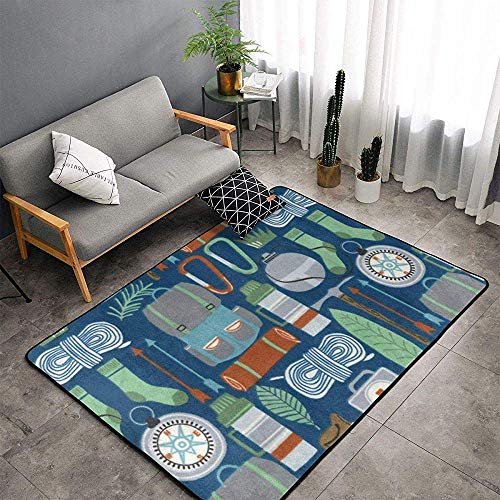 URIAS area rugs Alfombras de área de Piso Suave Interior Alfombras mullidas Equipo de Campamento Adecuado para Dormitorio, Oficina, Mesa de café, alfombras de decoración para el hogar con balcón