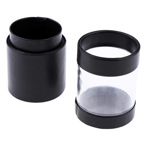 Vacía Caja Cosmética Estante de Cepillo de Maquillaje Estuche de Pincel Envase de Brocha Organizador - Negro