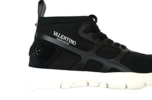 Valentino - Zapatillas de Hombre High-Top QY2S0A57 GHB 0NO, Color Negro Negro Size: 42 EU