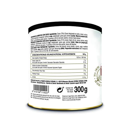 Valor, Cacao Ne gro Soluble 70% - 300 gr