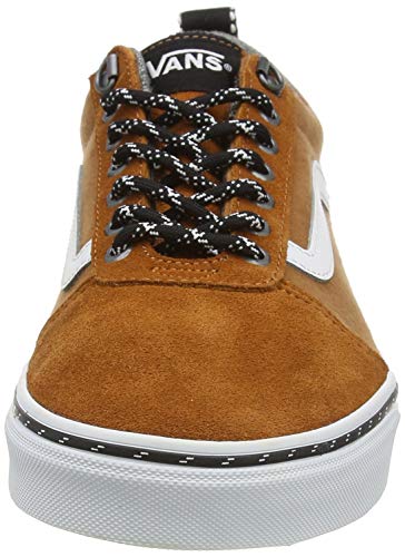 Vans Ward Suede/Canvas, Zapatillas para Hombre, Jengibre esmaltado al Aire Libre Negro, 41 EU