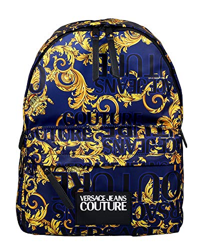 Versace Jeans Couture hombre Leo chain mochila blu