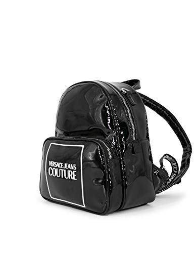 VERSACE JEANS COUTURE MOCHILA E1VZABH1 BOLSO MUJER LOGO NEGRO