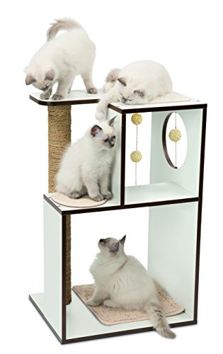 VESPER Rascador para Gatos V-Box, Grande, Color Blanco