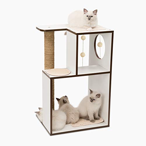 VESPER Rascador para Gatos V-Box, Grande, Color Blanco