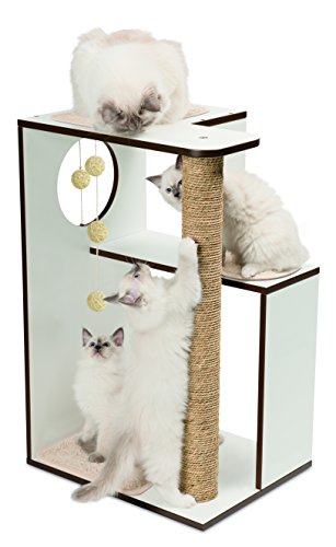 VESPER Rascador para Gatos V-Box, Grande, Color Blanco