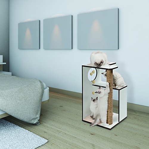 VESPER Rascador para Gatos V-Box, Grande, Color Blanco