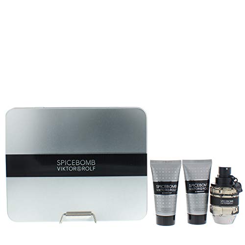 Viktor & Rolf Spicebomb Geschenkset 50ml EDT + 50ml Non-Foaming Scheercr?me + 50ml Aftershave Balsem