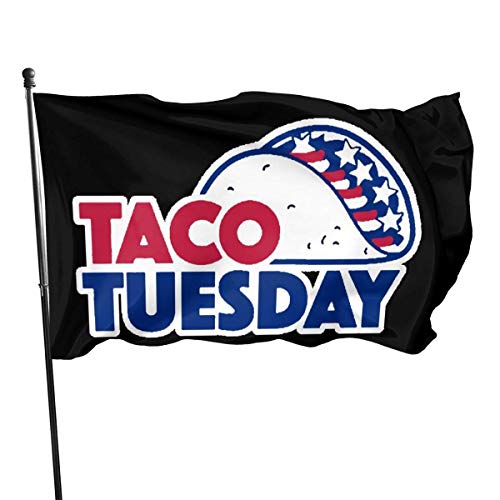 Viplili Banderas Taco Tuesday Decorative Garden Flags, Outdoor Artificial Flag for Home, Garden Yard Decorations 3x5 Ft