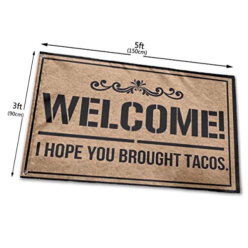 Viplili Banderas Weather Resistant Welcome I Hope You Bought Tacos Garden Flag, Demonstration Flag - 3 X 5 Ft