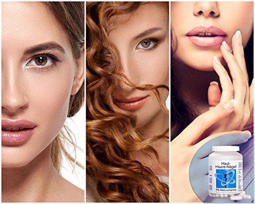 Vitaminas para el cabello, la piel, las uñas con biotina, zinc, cobre, mijo perla y extracto de bambú - 120 capsulas