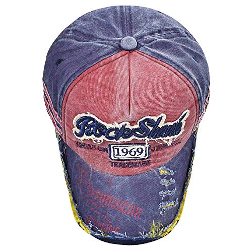 Voqeen Gorra de béisbol Vintage gastada Moda 1969 Gorra de béisbol de Visera para Hombre