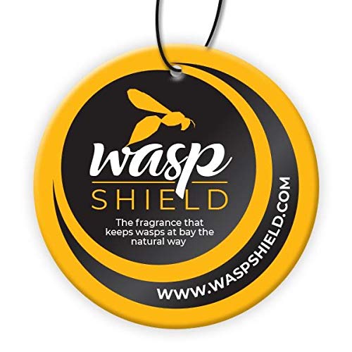 WASP SHIELD 3X Avispa Repelente Orgánico Insecticida Natural a Base de aceites Esenciales – Sin DEET ni Contacto cutáneo – Alternativa eficaz a Aerosoles y trampas - para Uso Interior y al Aire Libre