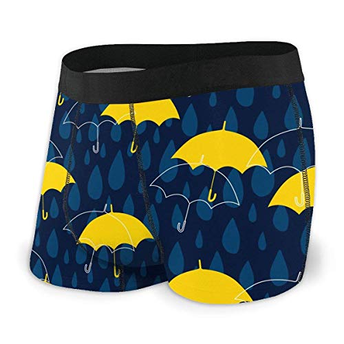 Web--ster Gotas de Lluvia y Paraguas para Hombre Comodidad Básica Básica Bóxer Breve Ropa Interior Transpirable Talla XL