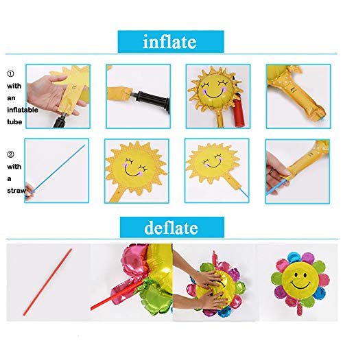 whatUneed Diademas Decorativas de Arriba, 36 Unids Foil Cartoon Animal Oreja Globos para niños Fiesta de cumpleaños Decoraciones, Apoyos de Rendimiento para niños de Kindergarten (36pcs)