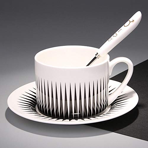 wknbb Nórdico Blanco Geométrico Bone China Cup Juego De Taza Y Plato De Café Tazas De Té Japanese Teacups Bone China Saucer Set 2020 Nuevo Ii50Byd-Style3