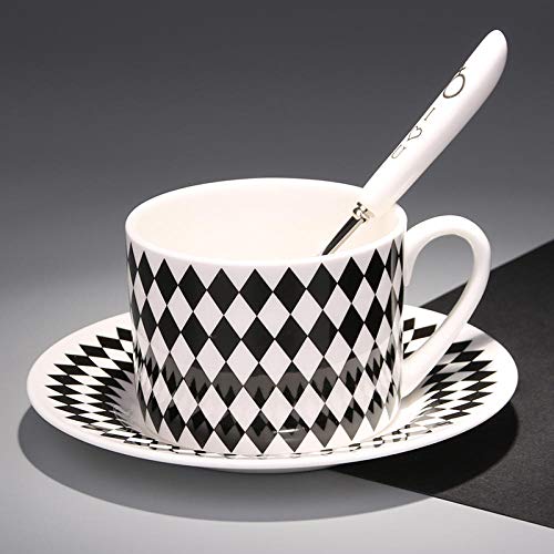 wknbb Nórdico Blanco Geométrico Bone China Cup Juego De Taza Y Plato De Café Tazas De Té Japanese Teacups Bone China Saucer Set 2020 Nuevo Ii50Byd-Style2