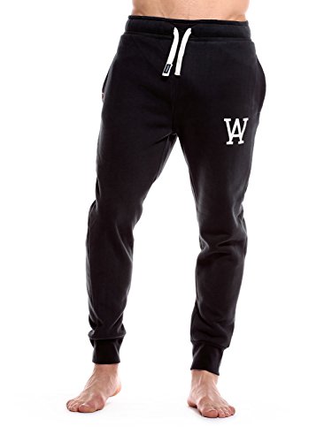 Woldo Athletic - Pantalones largos de deporte para hombre negro M