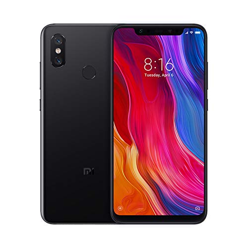 Xiaomi Mi 8 - Smartphone de 6.21" (Octa-Core Kryo 2.8 GHz, RAM de 6 GB, Memoria de 128 GB, cámara de 20 MP, Android 8.0) Color Negro [Versión española]