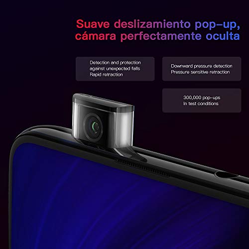 Xiaomi mi 9T Smartphones 6GB RAM + 128GB ROM, 6.39'' Pantalla Completa, procesador 730, 20MP Frontal y 48MP AI Cámara Triple Trasera Teléfonos móviles Versión Global (Negro)