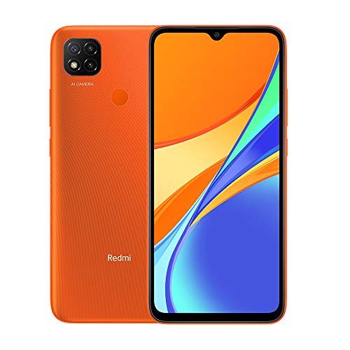 Xiaomi Redmi 9C Smartphone 3GB 64GB 6.53" HD+ Dot Drop Display 5000mAh (typ) Desbloqueo Facial con IA 13 MP AI Triple Cámara [versión en español] Naranja