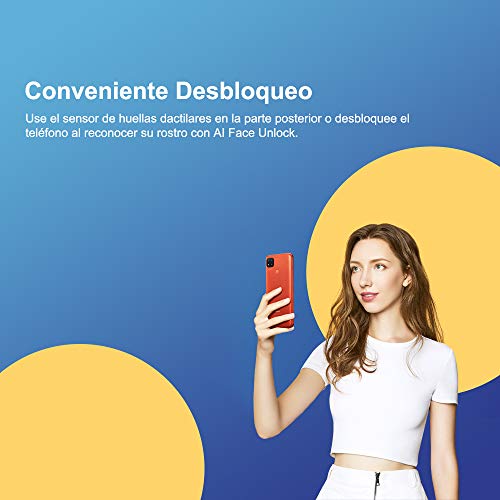 Xiaomi Redmi 9C Smartphone 3GB 64GB 6.53" HD+ Dot Drop Display 5000mAh (typ) Desbloqueo Facial con IA 13 MP AI Triple Cámara [versión en español] Naranja