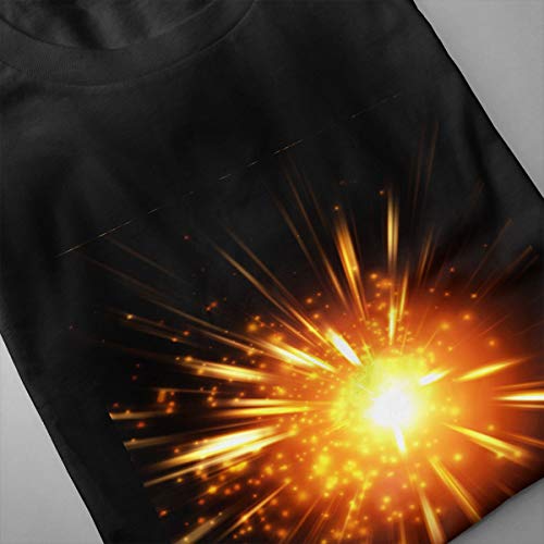 xinfub Camisa Descargar Light Explosion Glare Adcfecb () Camiseta Casual de algodón para Hombre