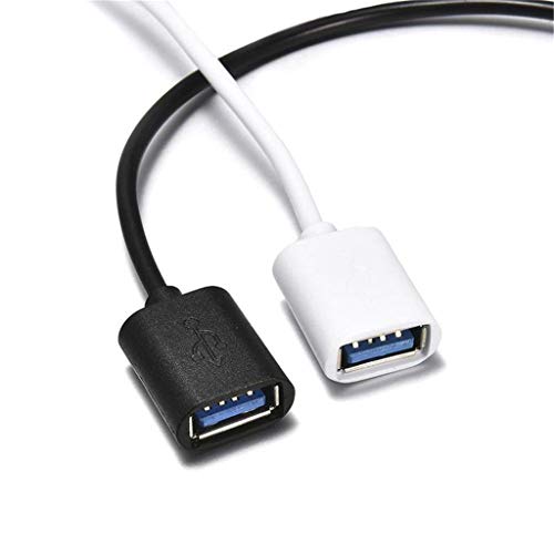 XiY USB 3.1 Tipo C Macho A USB 3.0 Cable De Datos Una Mujer OTG Adaptador De Tipo C OTG Cable Adaptador para S10 S10 + 9 Mi Mate30 P30 Portátil Pro Android Función OTG,Blanco