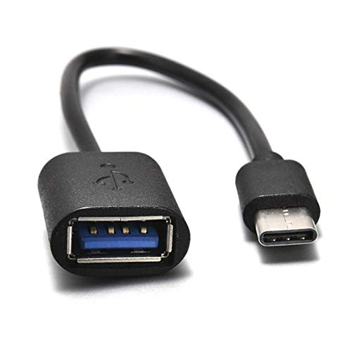 XiY USB 3.1 Tipo C Macho A USB 3.0 Cable De Datos Una Mujer OTG Adaptador De Tipo C OTG Cable Adaptador para S10 S10 + 9 Mi Mate30 P30 Portátil Pro Android Función OTG,Negro