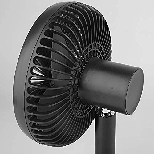 XQHD Mini Horario Fan Mesa, Ventilador De Mano Silencioso 4000mah Recargable 4 Modo Velocidad Portátil Fans para La Sala Ordenador Coche Oficina Hogar Viajar,Black