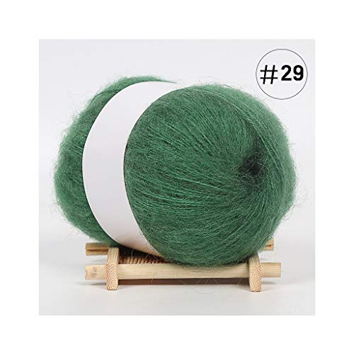 Yanhonin 25g Ovillo De Lana para Tejer De Cachemir, Suave Mohair, Lana para Ropa De Bebé, Bufandas, Sombreros, Ganchillo, Bricolaje, Bufanda, Kit De Ganchillos