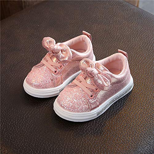 Yesmile Zapatos para Niños Vestir Fiesta Arco Princesa Sandalias Perla Rhinestone Lentejuelas Calzados Bebé Niña Primavera Verano Zapatillas Casuales Niñas