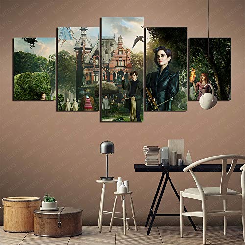 YLAXX Miss Peregrine's Special Children's Home Canvas Print Picture Colección de Arte Regalos Decorativos Restaurante Decoración Pentathic 100X50Cm sin Marco